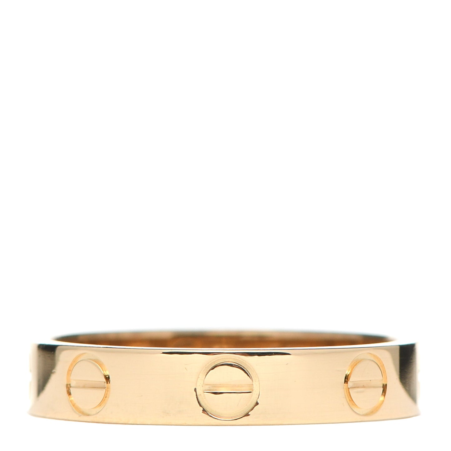 18K Yellow Gold 3.5mm LOVE Wedding Band Ring 51 5.75
