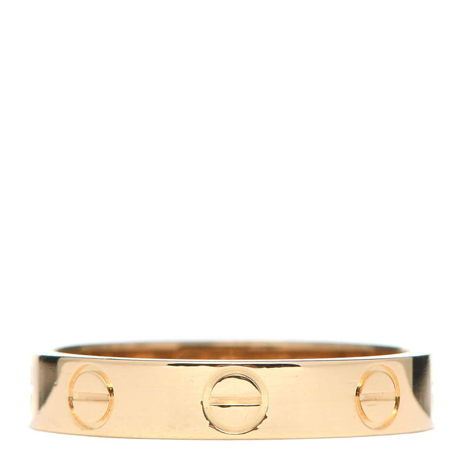 Cartier 18K Yellow Gold 3.5mm LOVE Wedding Band Ring 51 5.75 1 of 5