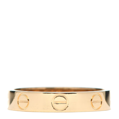 Cartier 18K Yellow Gold 3.5mm LOVE Wedding Band Ring 51 5.75 1 of 5