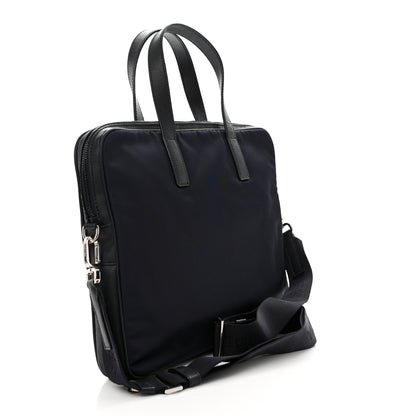 Prada Tessuto Nylon Saffiano Briefcase Black 3 of 9