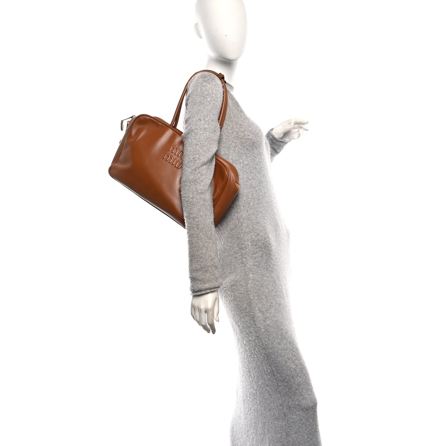Soft Calf Softy Large Beau Top Handle Bag Cognac