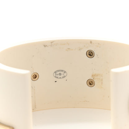 Chanel Resin Metal Cuff White 5 of 6