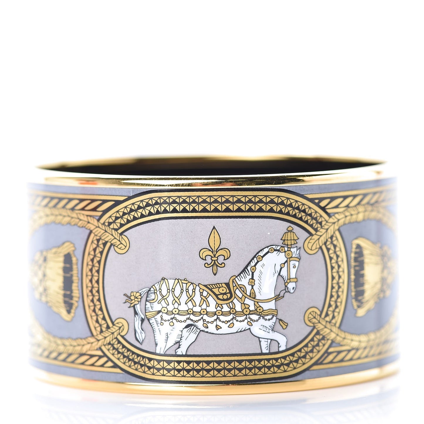 Enamel Printed Extra Wide Grand Apparat Bracelet 62