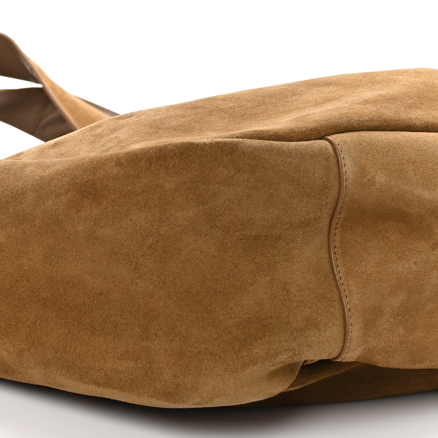 Saint Laurent Suede Le 5 A 7 Bea Tote Caramel Cognac 9 of 10