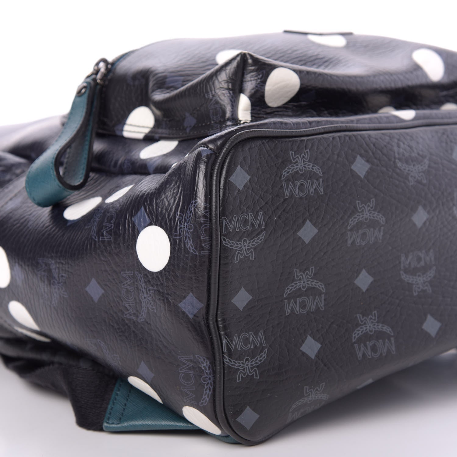 MCM Wrinkled Visetos Small Craig & Karl Beyond Snowdome Backpack Black 6 of 10