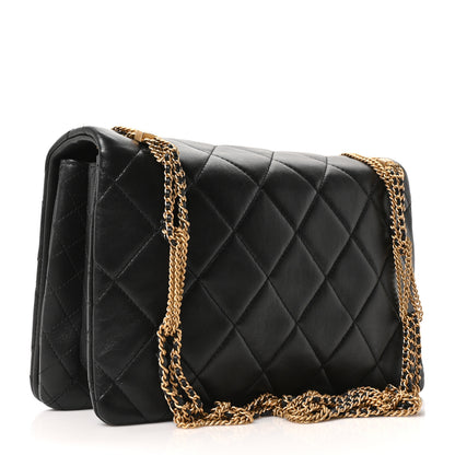 Chanel Lambskin Quilted On And On Medium Chain Flap Black 3 of 10