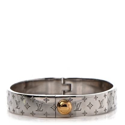 Louis Vuitton Palladium Monogram Nanogram Cuff S 1 of 7
