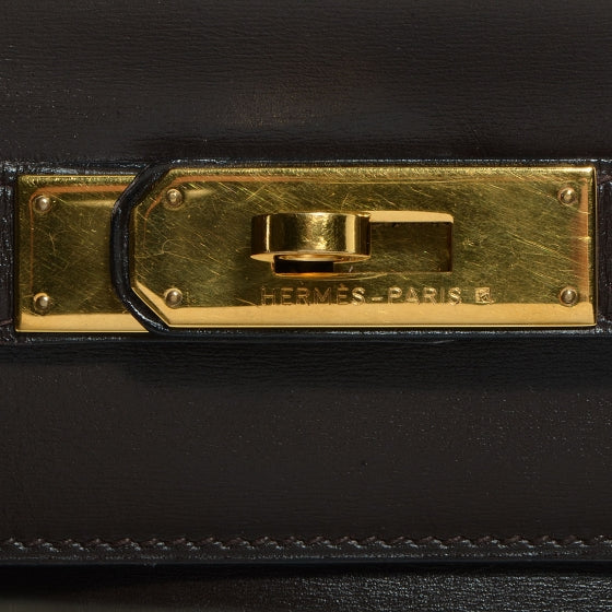 Hermes Box Kelly Retourne 32 Chocolate 8 of 20