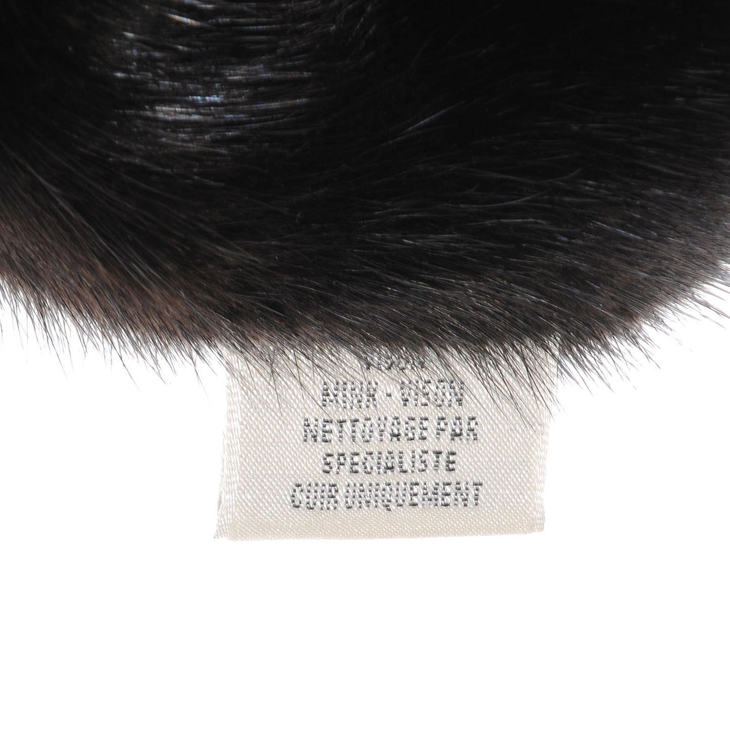 Mink Chaine D'Ancre Collar Scarf Black