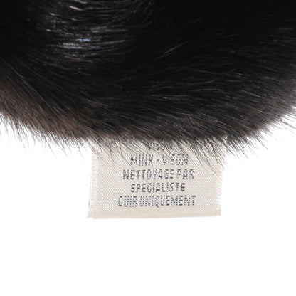 Hermes Mink Chaine D'Ancre Collar Scarf Black 5 of 7
