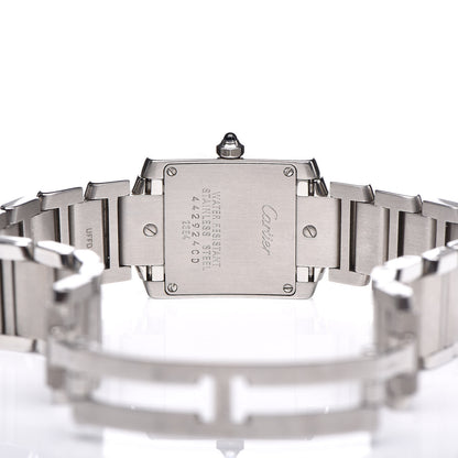 Cartier Stainless Steel 20mm Tank Francaise Quartz Watch 6 of 9