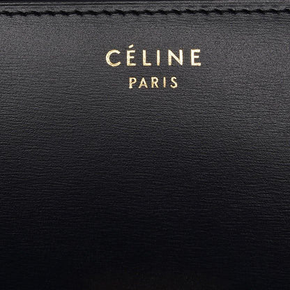 Celine Box Calfskin Medium Classic Box Flap Bag Navy 6 of 10