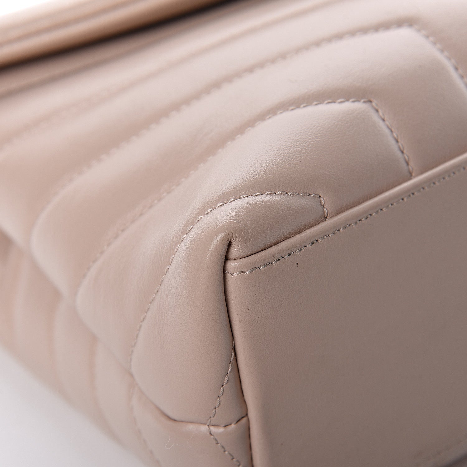 Saint Laurent Calfskin Y Quilted Monogram Small Loulou Chain Satchel Nude Powder 13 of 21