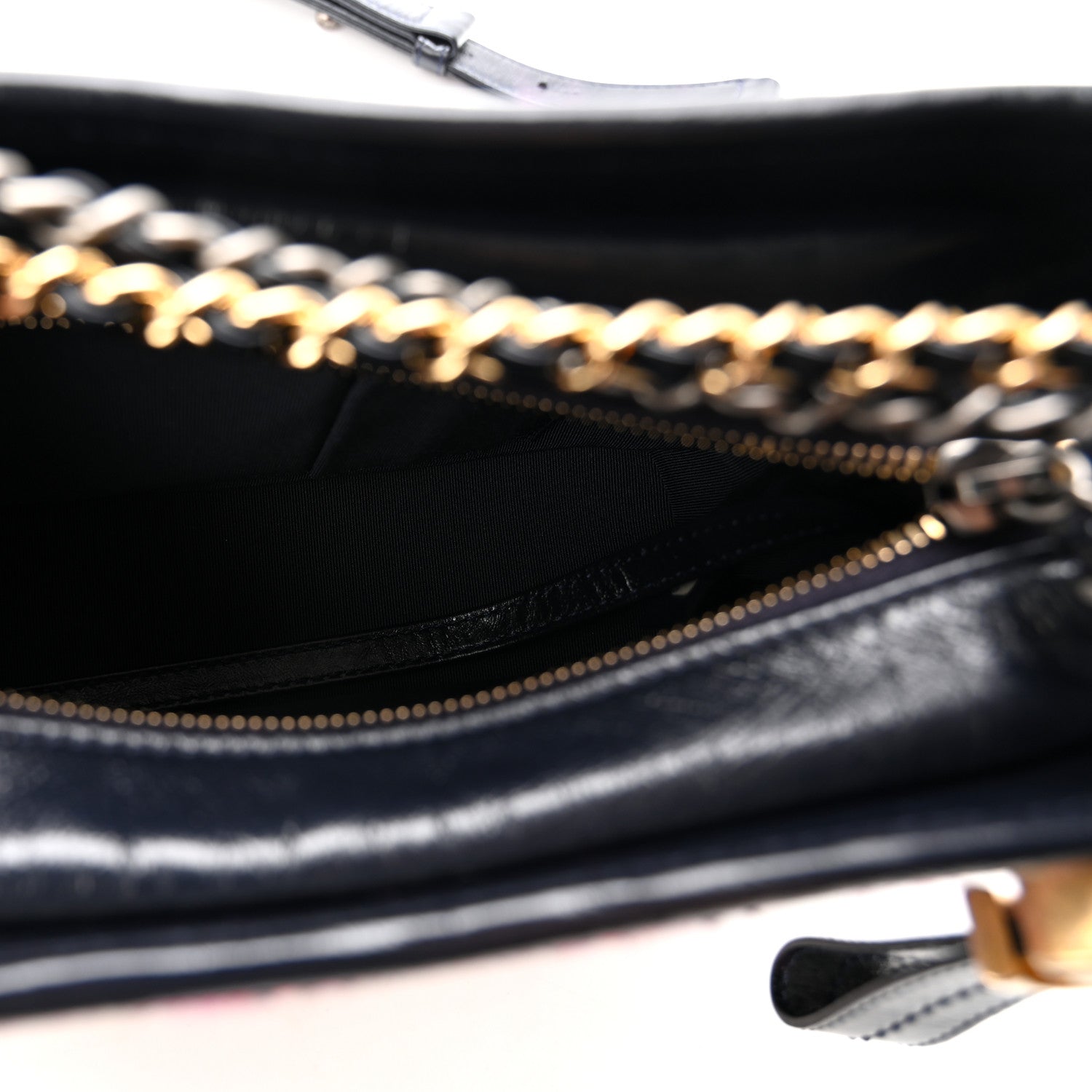Chanel Tweed Calfskin Small Gabrielle Hobo Dark Navy 5 of 10