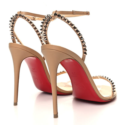 Christian Louboutin Kid Spiked So Me 100 Sandals 38 Nude 4 of 8