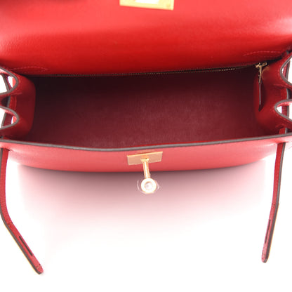 Hermes Epsom Kelly Sellier 28 Rouge Casaque 5 of 11