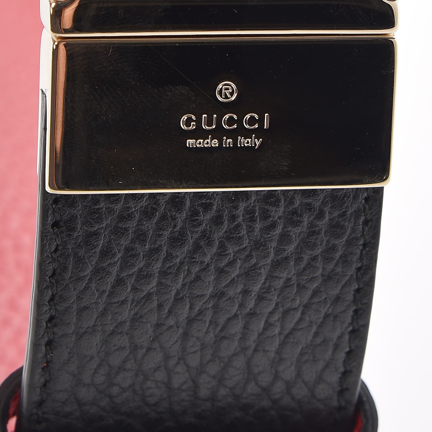 Gucci Calfskin 1973 Reversible Belt 80 32 Black Red 7 of 7