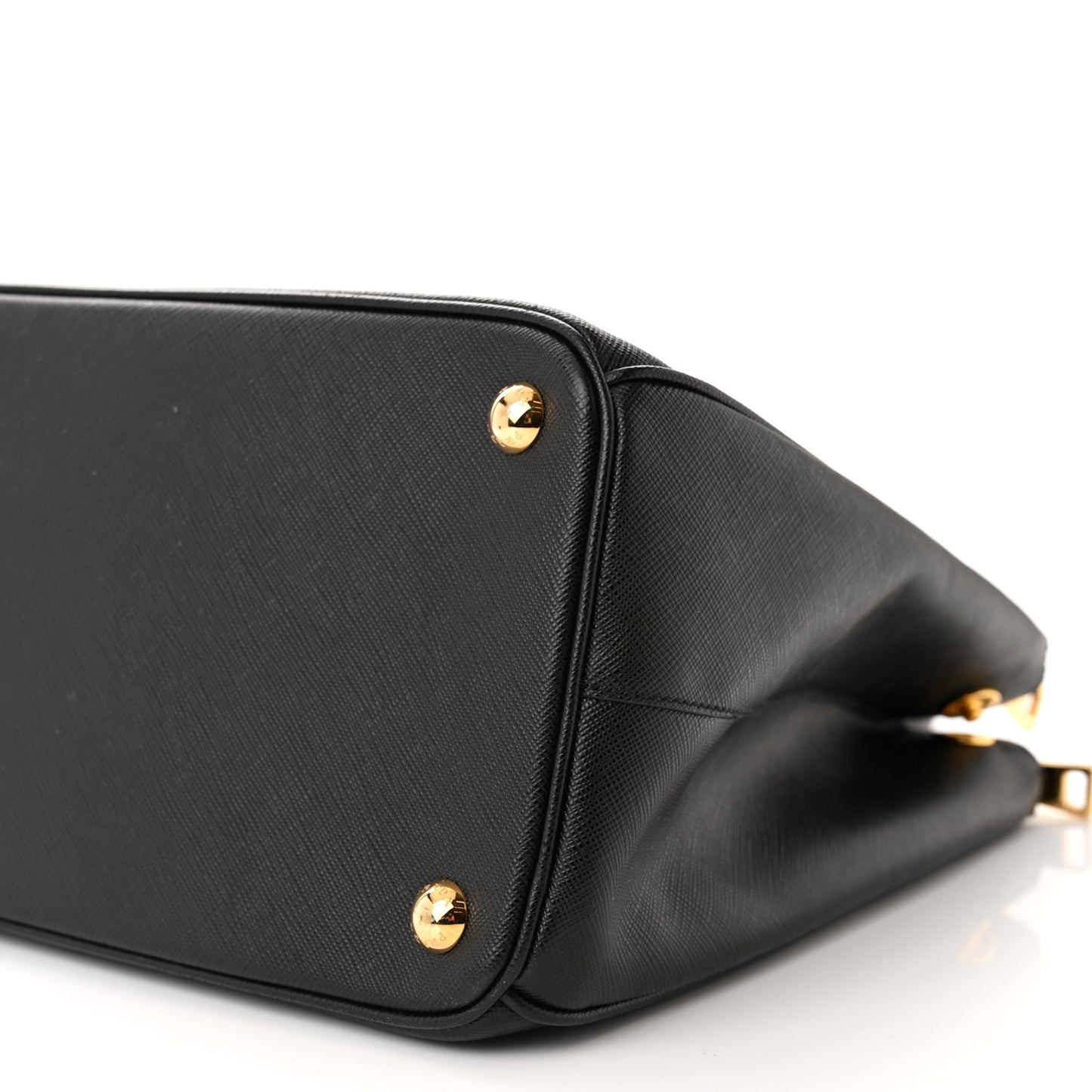Saffiano Lux Large Galleria Double Zip Tote Black