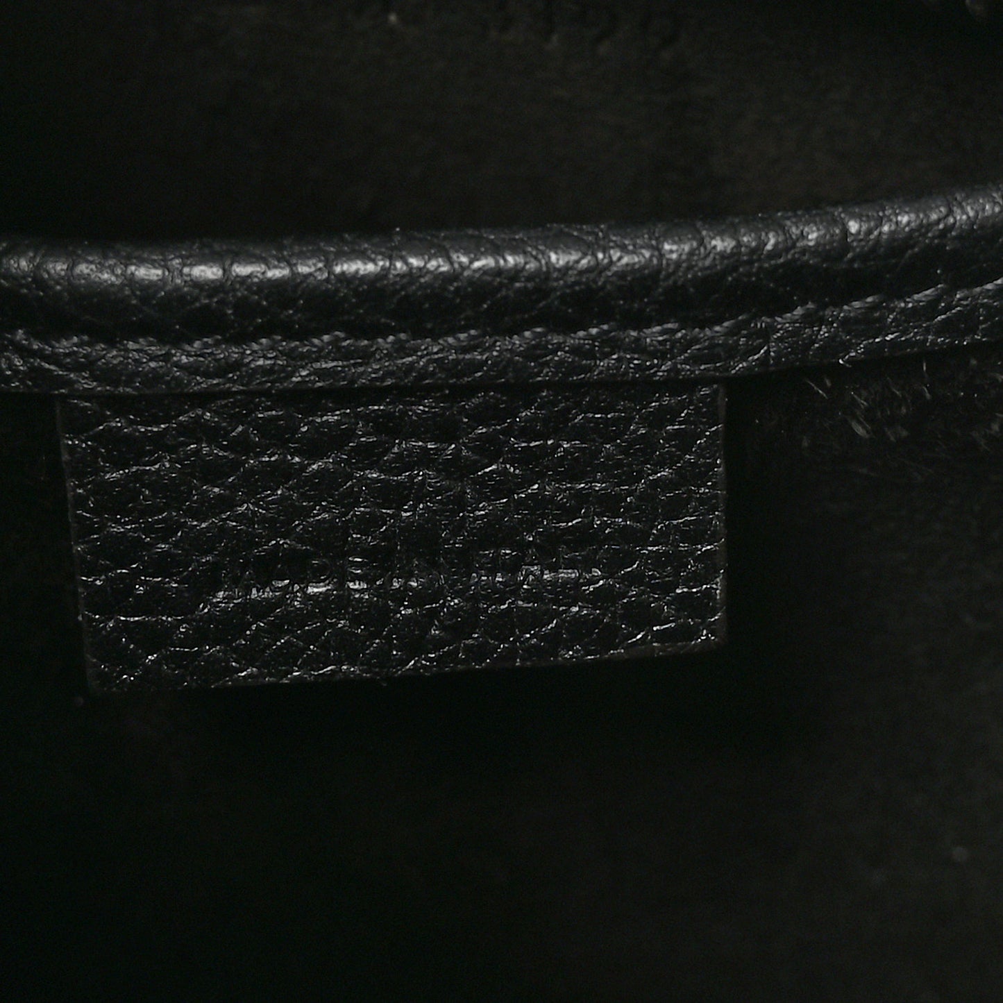 Drummed Calfskin Nano Luggage Black