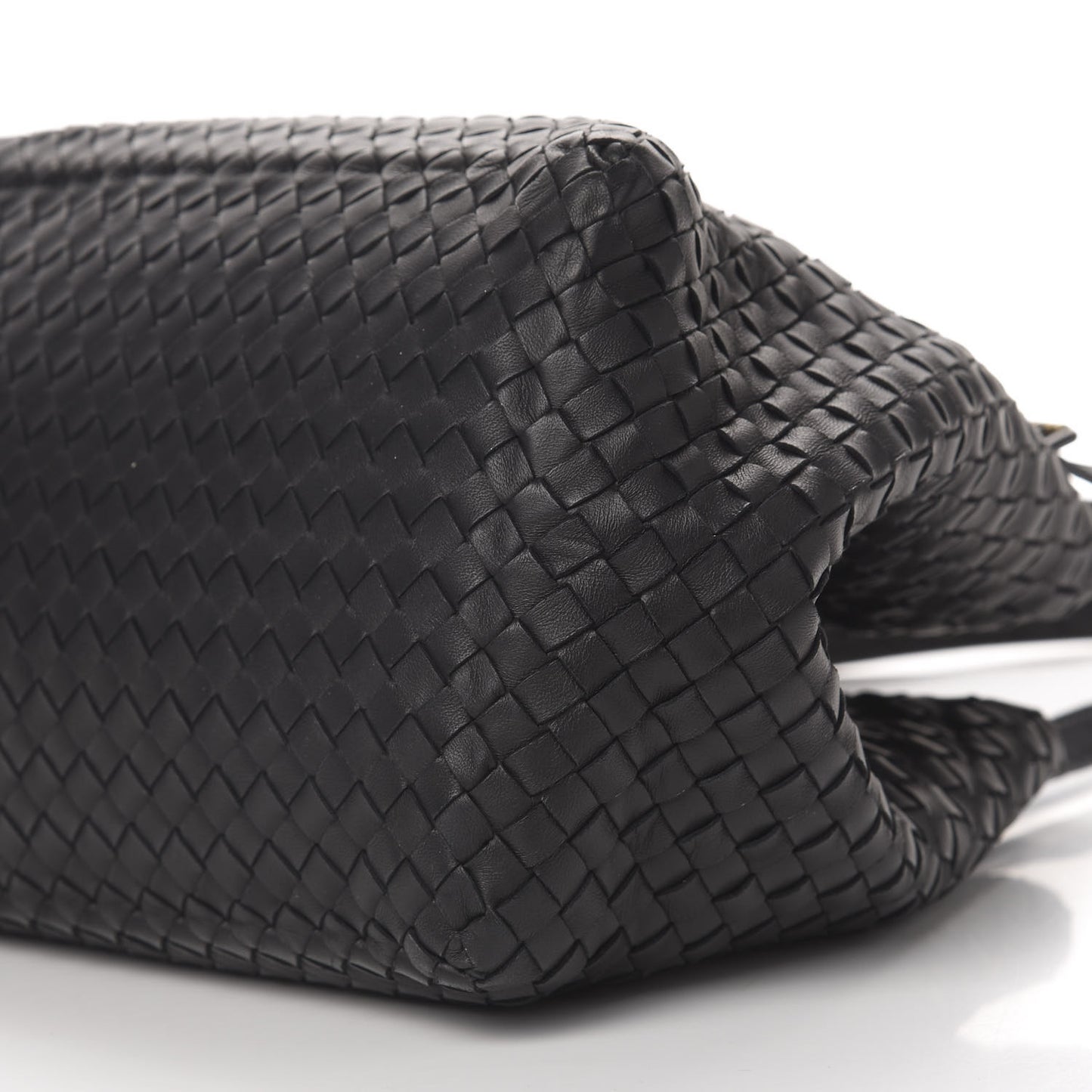 Nappa Intrecciato Medium Cesta Tote Black