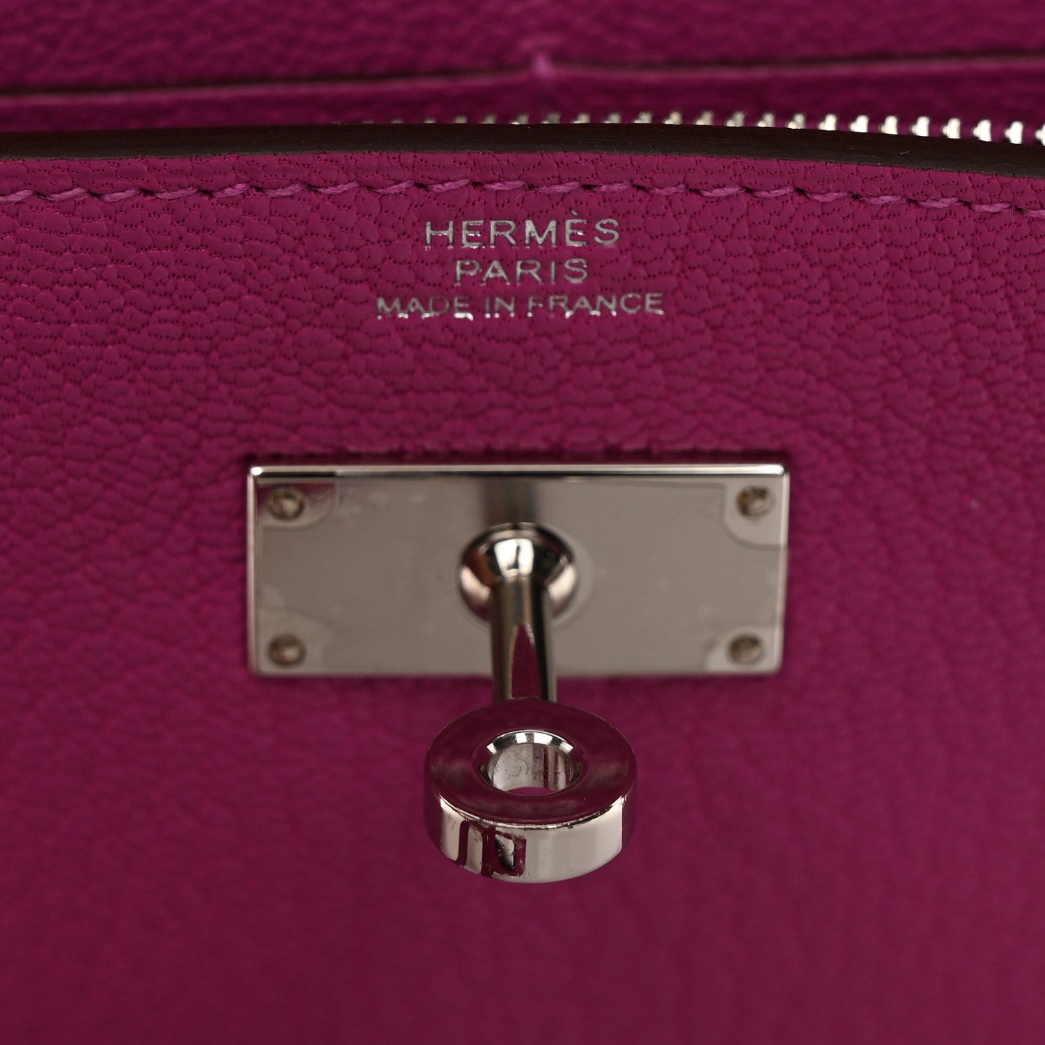 Hermes Chevre Mysore Kelly Wallet To Go Magnolia 6 of 10