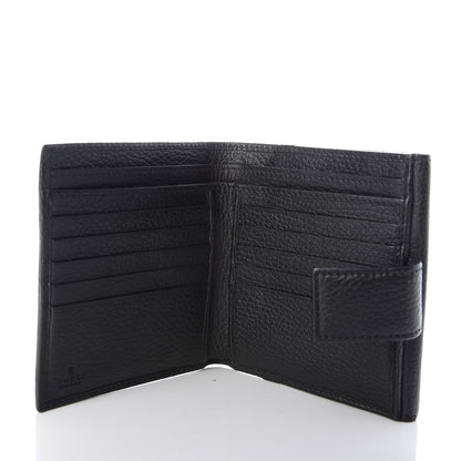 Gucci Dollar Calfskin Double G French Flap Wallet Black 5 of 7