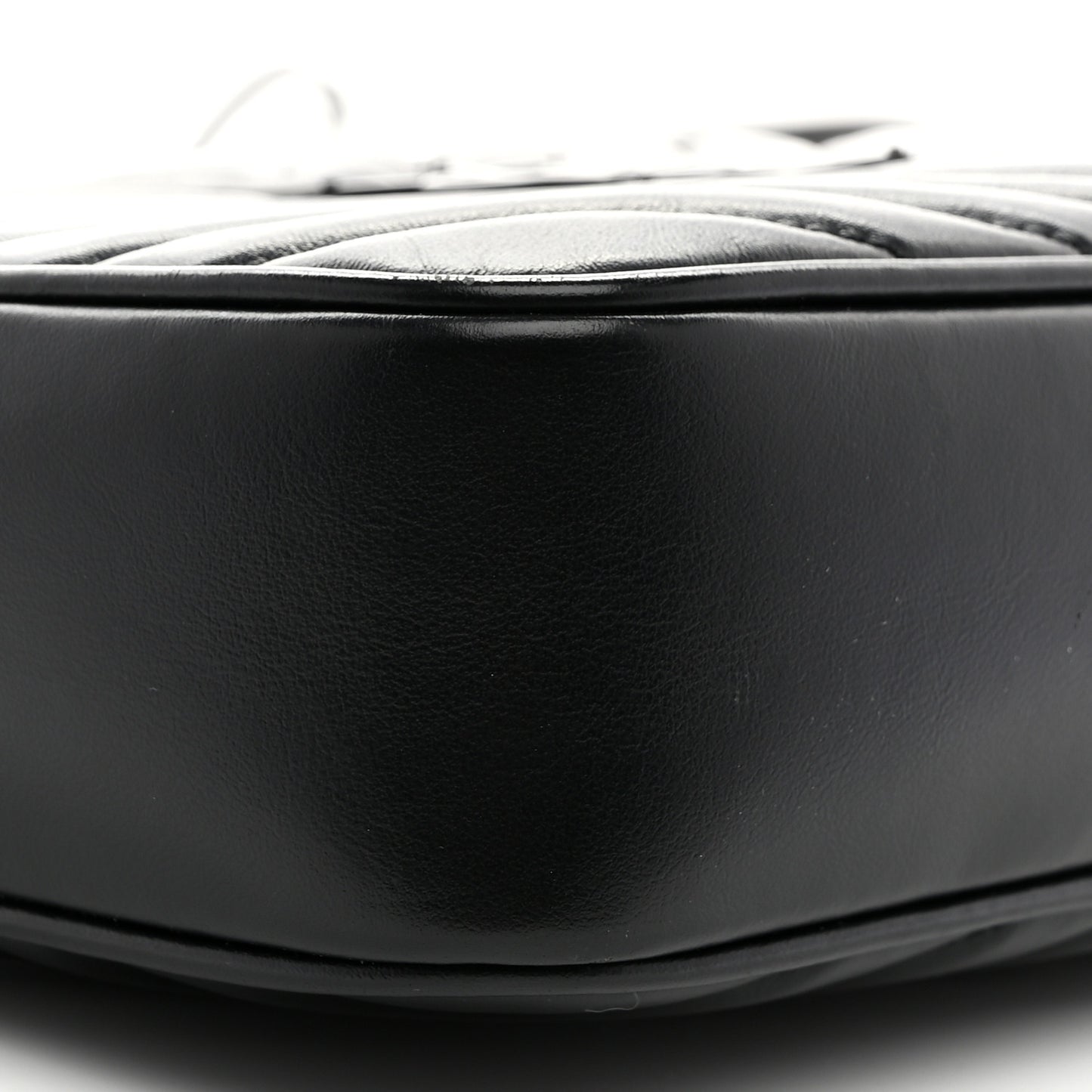 Calfskin Matelasse Monogram Monochrome Lou Camera Bag Black