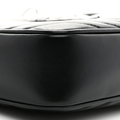Saint Laurent Calfskin Matelasse Monogram Monochrome Lou Camera Bag Black 9 of 10
