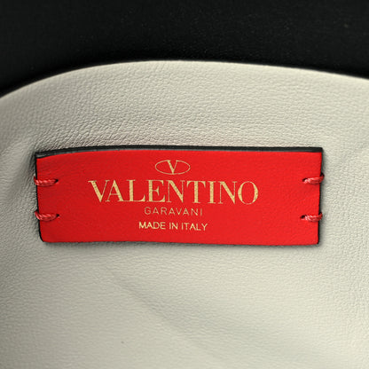 Valentino Garavani Calfskin Small Rockstud Overlay Flap Shoulder Bag Opal Grey 5 of 8