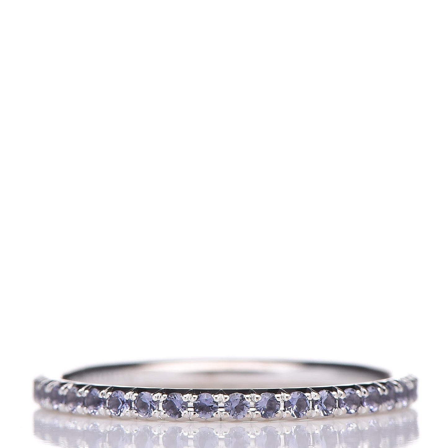 18K White Gold Iolite Metro Ring 48 4.5