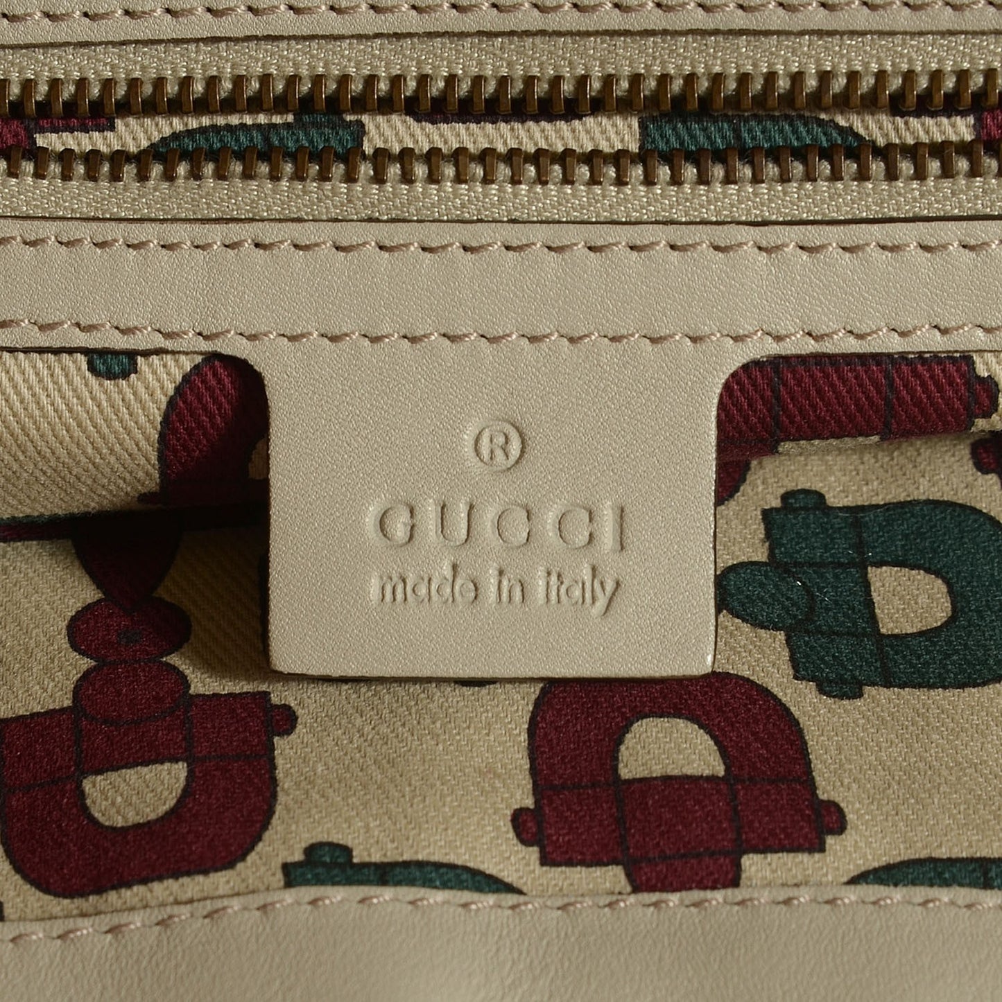 Guccissima Medium Babouska Shopping Tote Off White