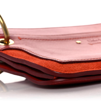 Chloe Calfskin Suede Roy Crossbody Bag Earthy Red 8 of 9