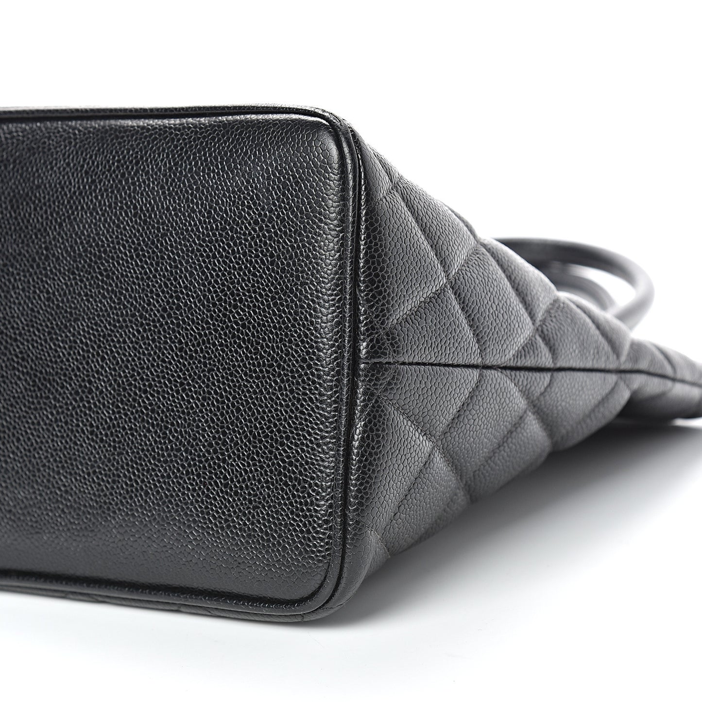 Caviar Quilted Medallion Tote Black