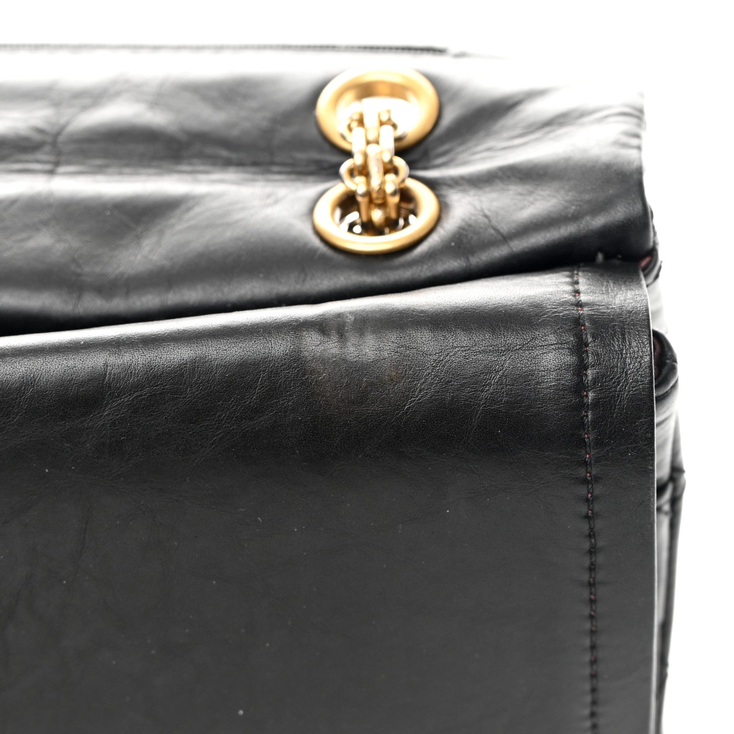 Chanel Aged Calfskin Quilted 2.55 Reissue 227 Flap Black 11 of 15