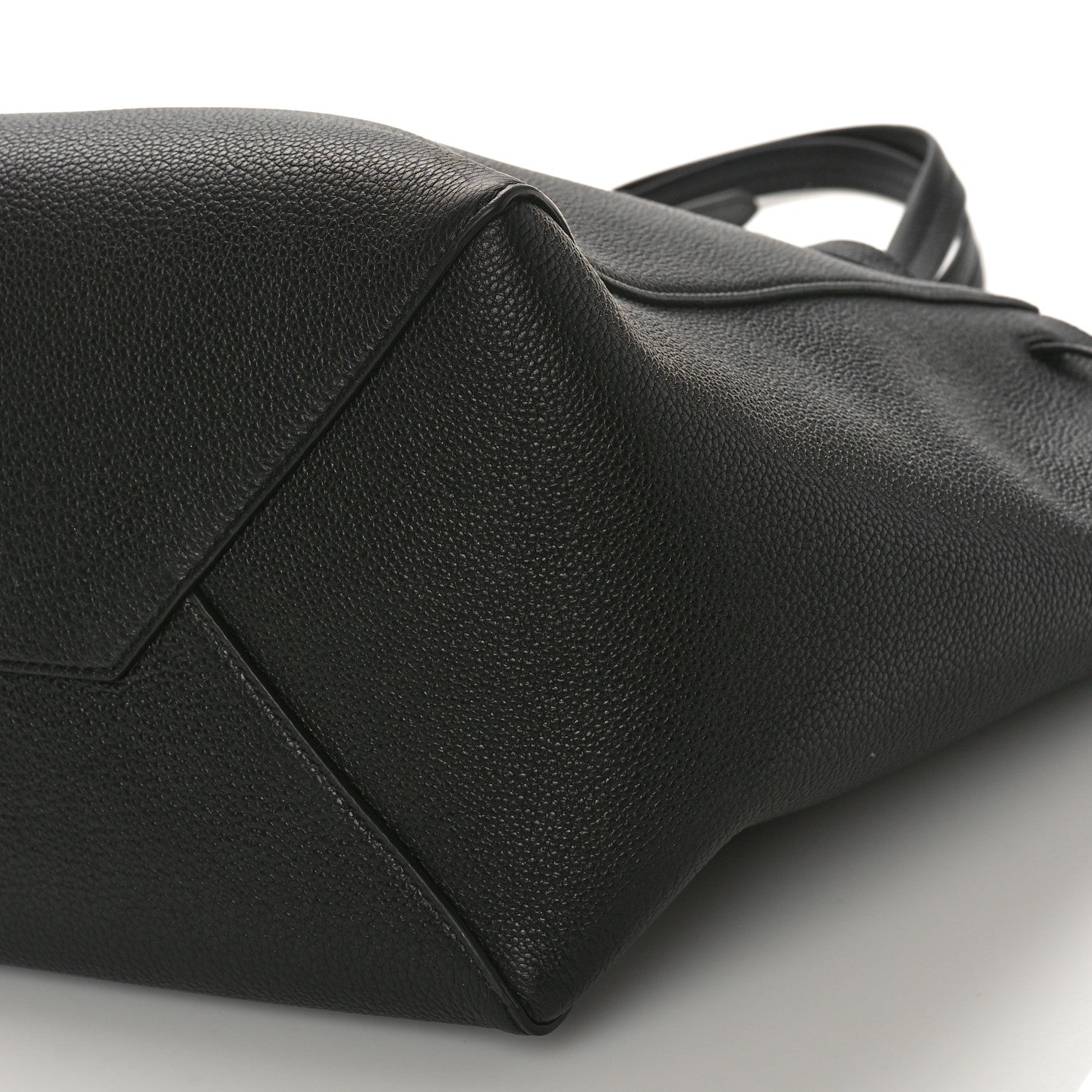 Celine Soft Grained Calfskin Small Belt Cabas Phantom Black 8 of 8