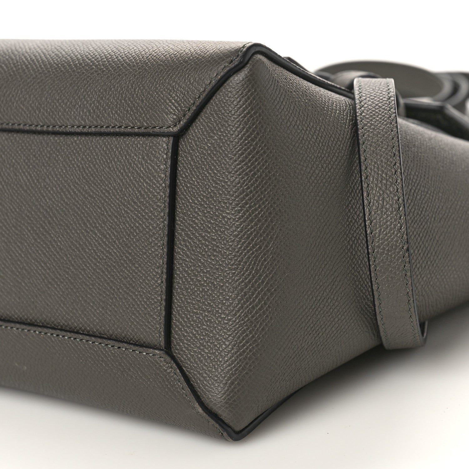 Celine Grained Calfskin Micro Belt Bag Grey 7 of 7