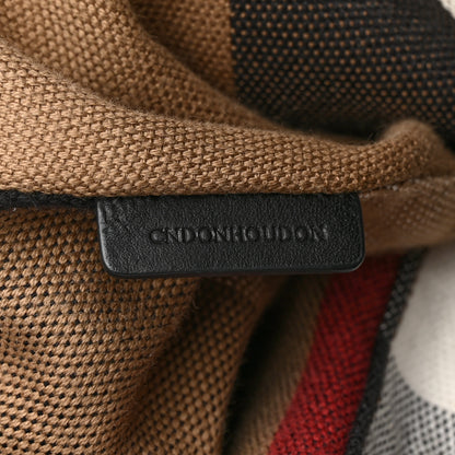 Burberry Grainy Calfskin House Check Medium Maidstone Black 8 of 17