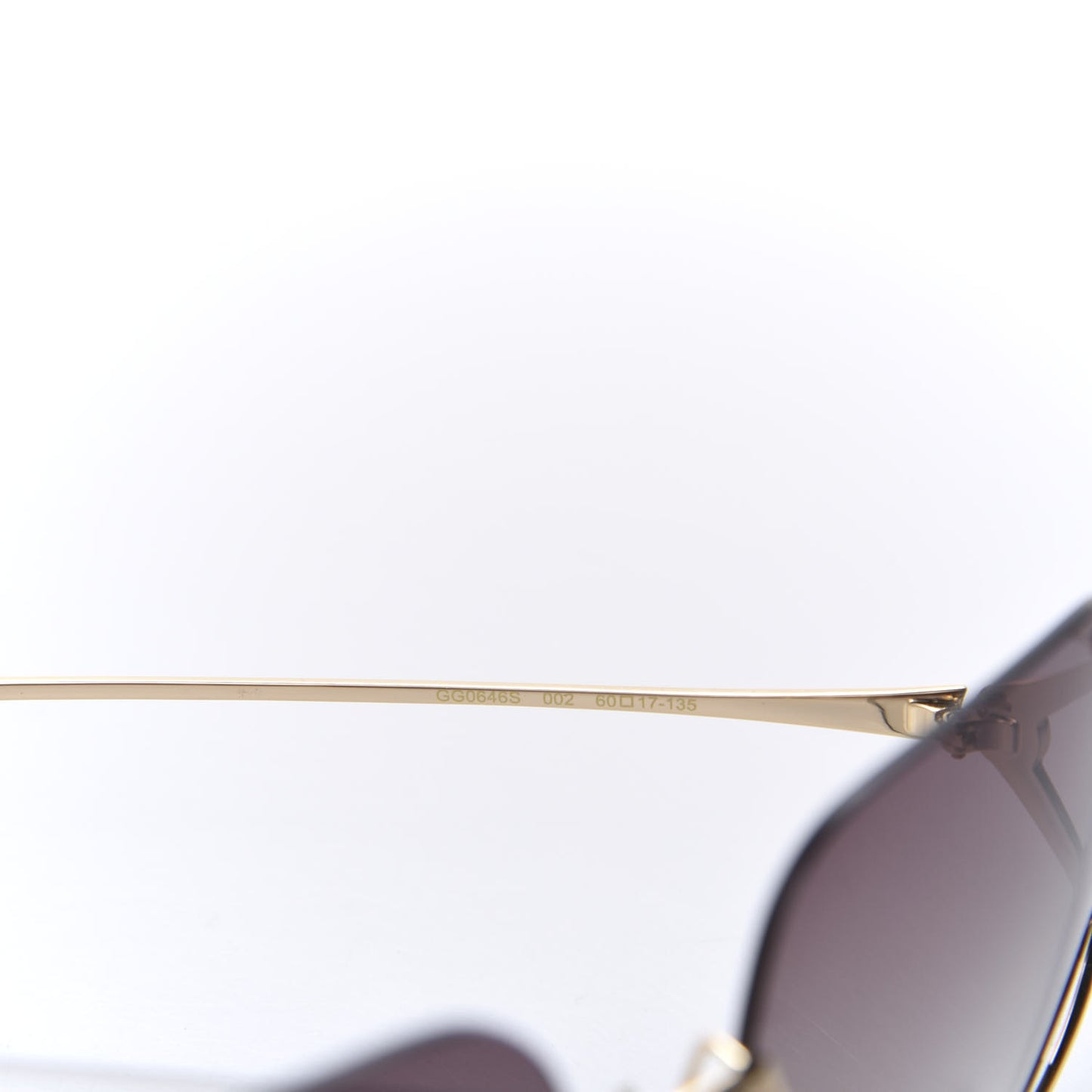 Oversized Sunglasses GG0646S Gold Brown
