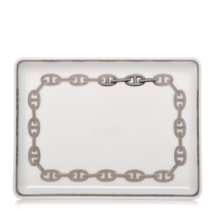 Hermes Porcelain Chaine d' Ancre Sushi Plate 1 of 8