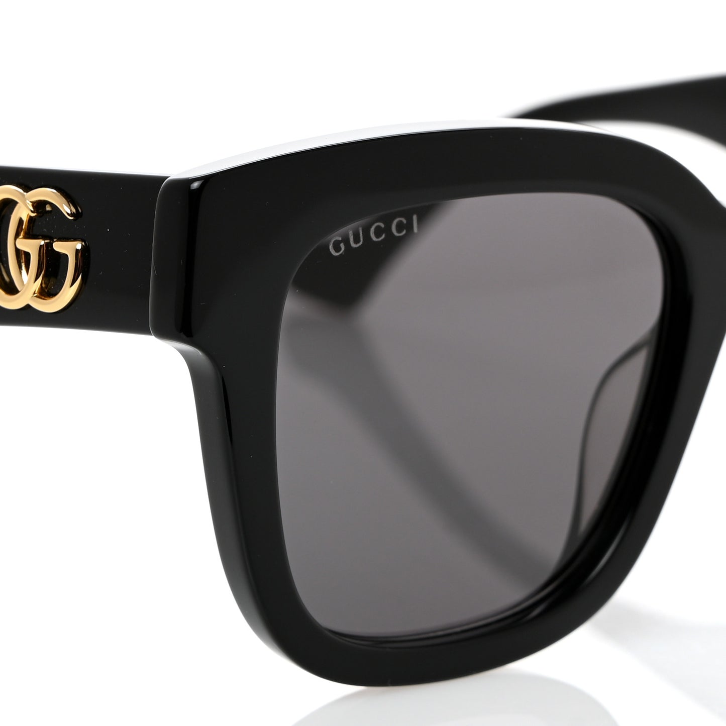 Rectangle 52mm Frame Sunglasses GG0998S Black