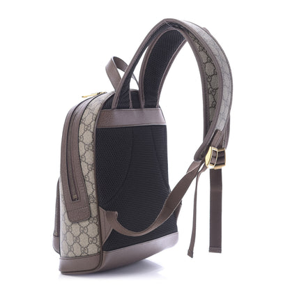 Gucci GG Supreme Monogram Calfskin Web Small Ophidia Day Backpack Beige Ebony New Acero 2 of 6