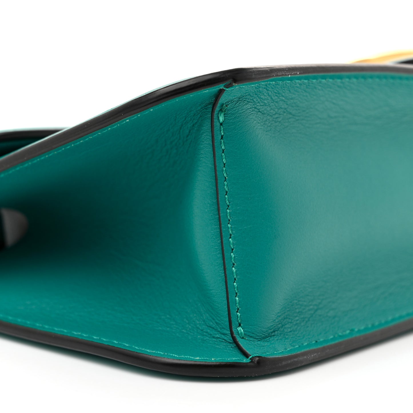 Calfskin Vlogo Loco Shoulder Bag Peacock
