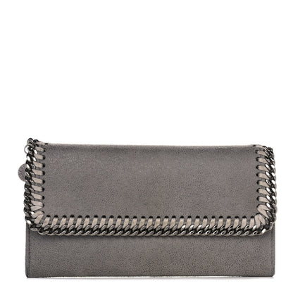 Stella McCartney Shaggy Deer Falabella Flap Wallet Grey 1 of 12
