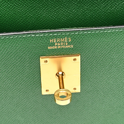 Hermes Courchevel Kelly Sellier 32 Vert Clair 6 of 10