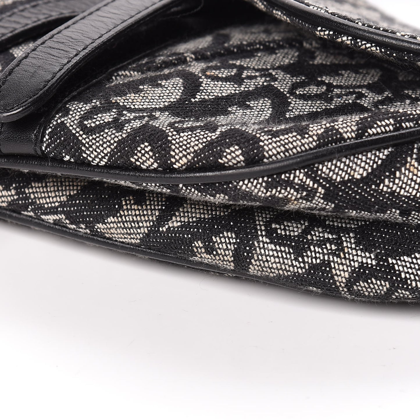 Monogram Saddle Bag Black