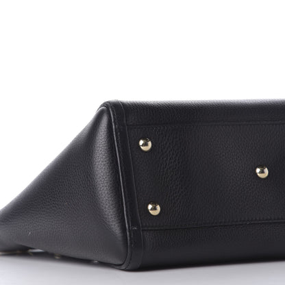 Gucci Pebbled Calfskin Small Soho Top Handle Bag Black 7 of 9