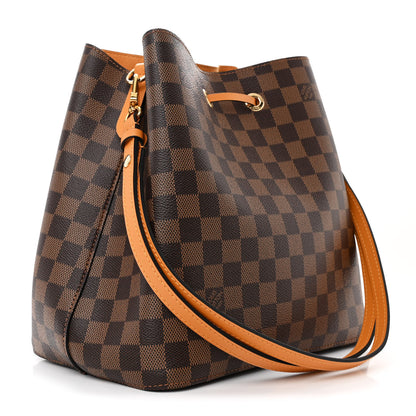 Louis Vuitton Damier Ebene Neonoe MM Safran 3 of 11