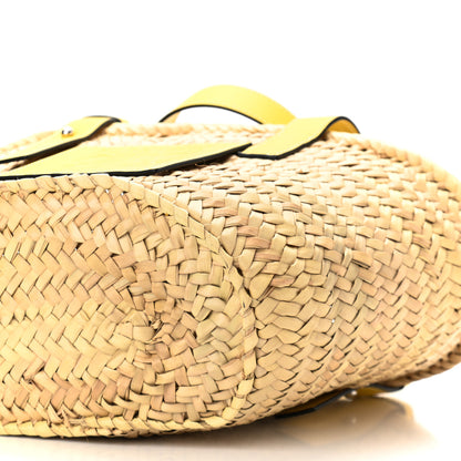 Loewe Raffia Small Basket Tote Bag Natural Yellow 10 of 10