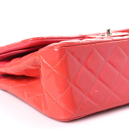 Chanel Patent Quilted Jumbo Double Flap Pink 8 of 9