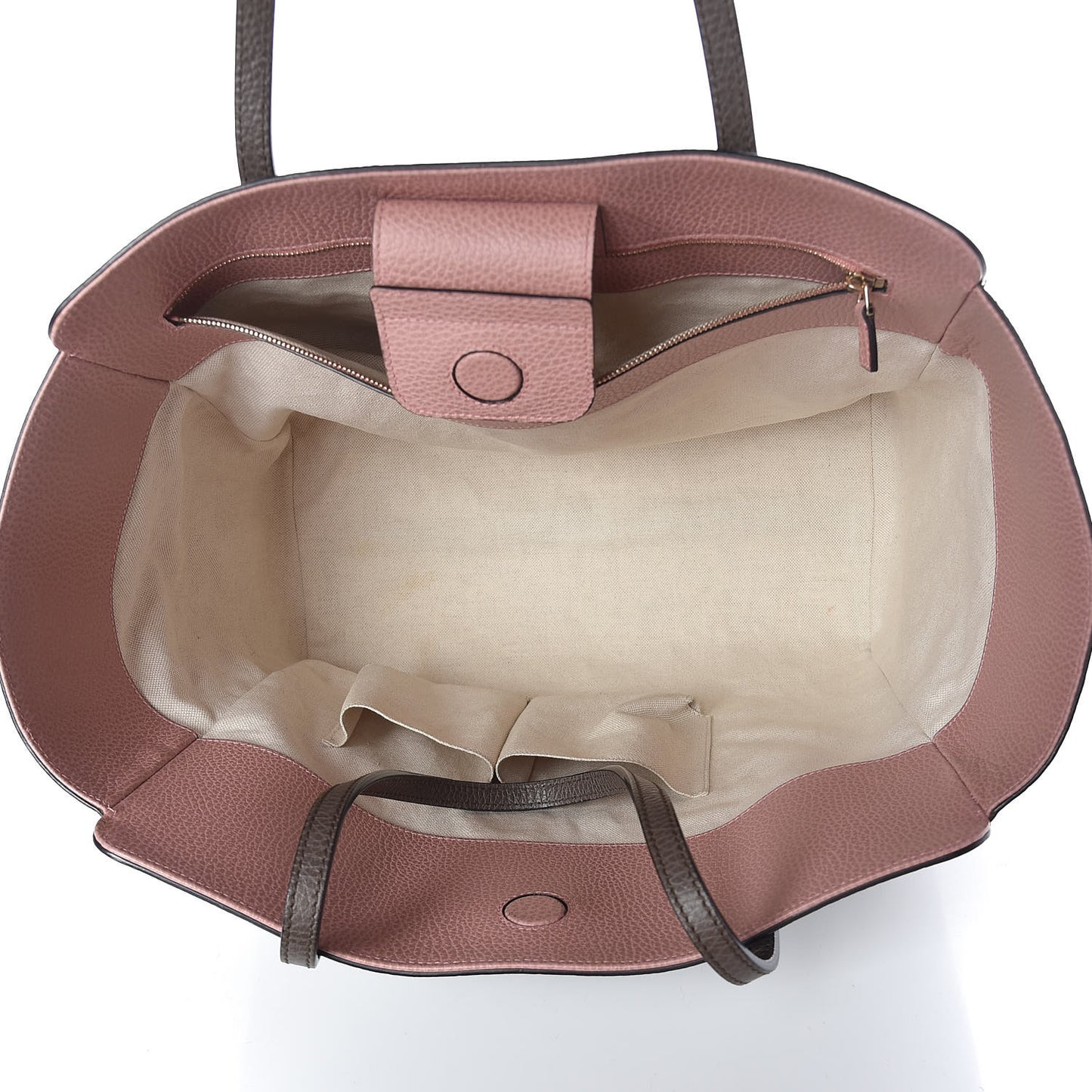 Dollar Calfskin Medium Swing Tote Grey Field Soft Pink